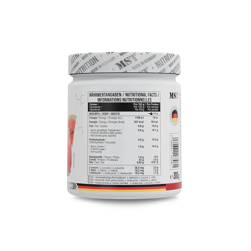 Амінокислоти MST Nutrition BCAA ZERO, 300 грам - Кавун - фото 2