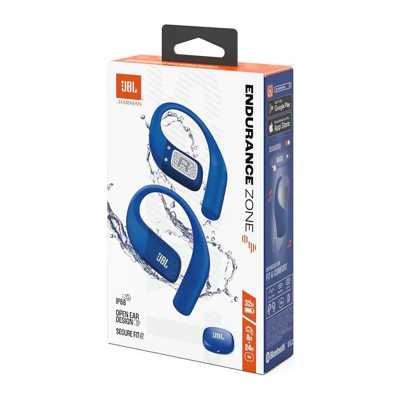 Спортивні бездротові відкриті TWS-навушники JBL Endurance Zone Blue - фото 10