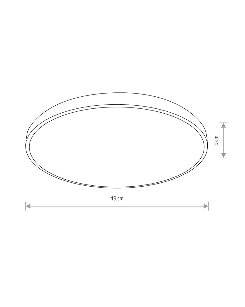 Світильник стельовий Nowodvorski 10974 Agnes Round LED Pro 1x32W 4000K 2700Lm IP44 чорний - фото 7