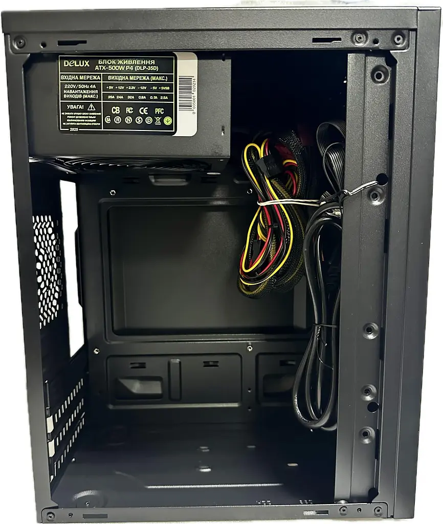 Корпус Delux MK 350 Black 500W 12Fan (MK 350 500W 12Fan) - фото 3