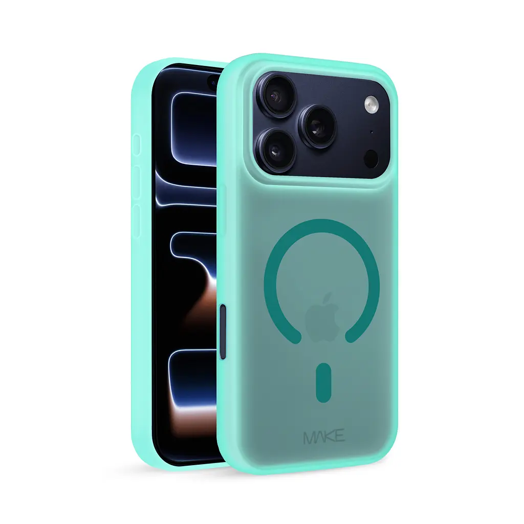 Чохол MAKE Apple iPhone 17 Pro Silicone Aura Magnet Cyan - фото 2