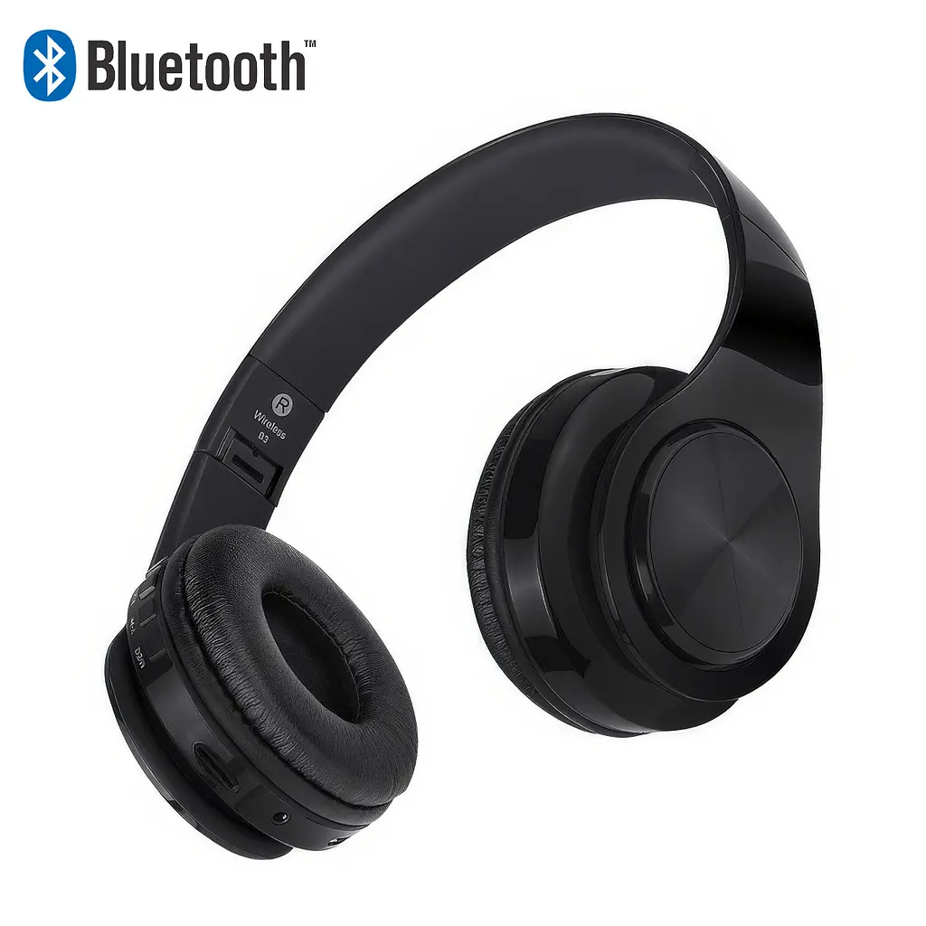 Навушники бездротові Headphones P39 Wireless, накладні, чорні, з мікрофоном та Bluetooth - фото 2