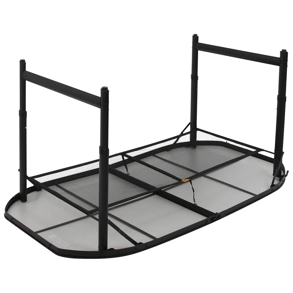 Стіл Bo-Camp Northgate Oval 150x80 cm Чорний-Сірий - фото 4