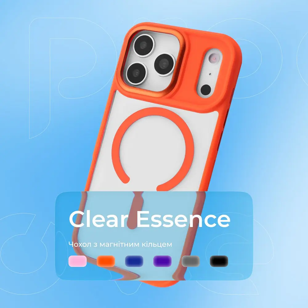 Чохол Proove Clear Essence Case with Magnetic Ring iPhone 16 Pro Max в асортименті - фото 10