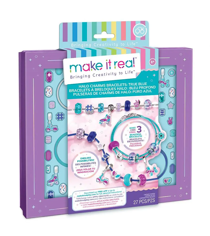 Make it Real: Набір для створення браслетів 'Блакитне сяйво' Make it Real - набори для творчості MR1721