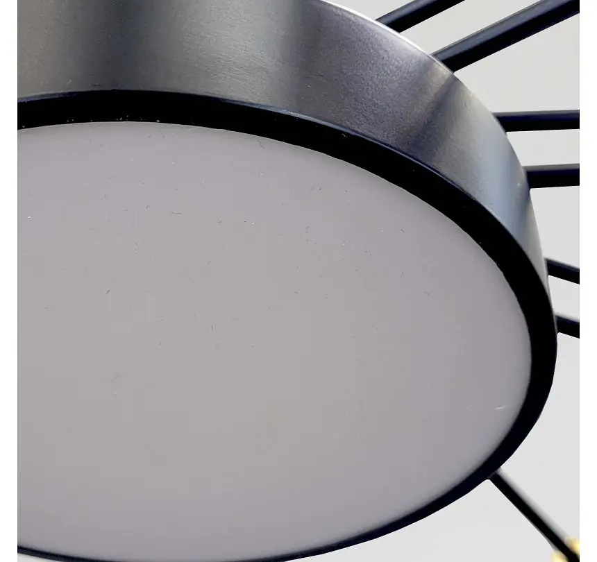 Світлодіодна люстра стельова Artlight 6472/18, 16 Вт, чорна - фото 4