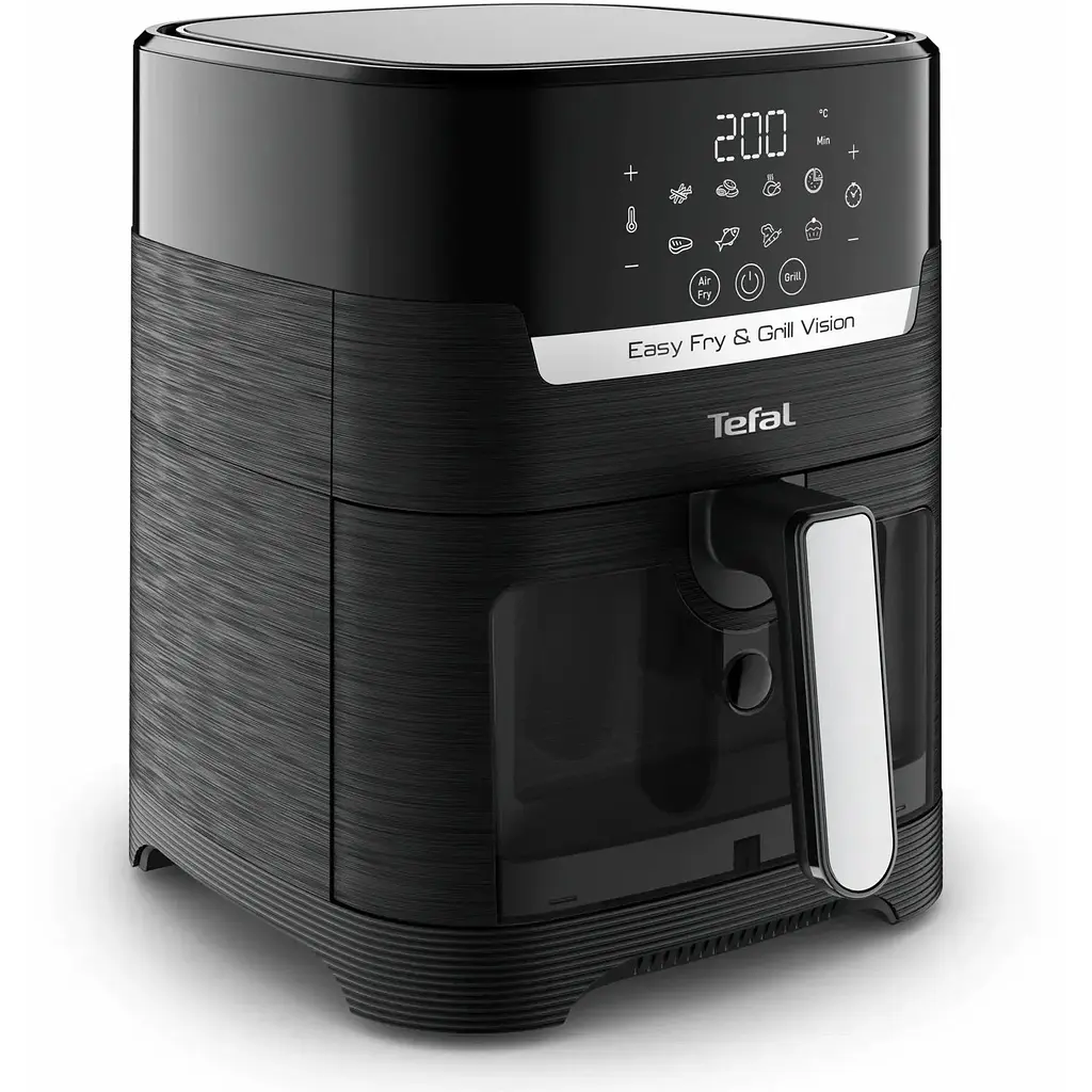 Мультипіч Tefal Easy Fry&Grill Vision Window 1550 Вт чорна (EY506810) - фото 2