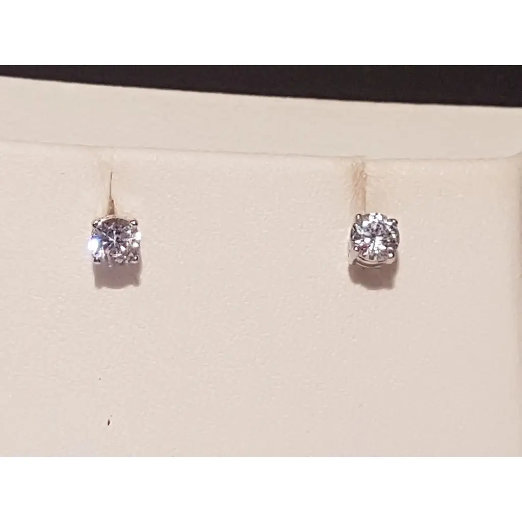 Серебряные пуссеты Qvaliz фианитами. 902-00092 - фото 2