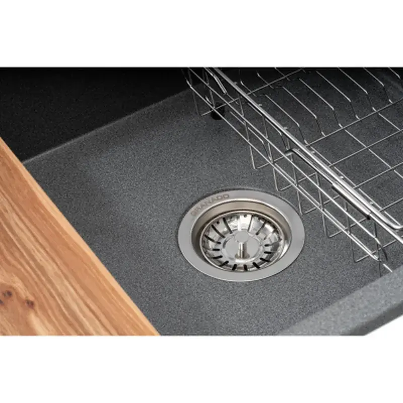 Мийка кухонна GRANADO Optimal Artes grafito (+ змішувач Badalona LUX inox + дозатор Redondo inox + коши (ksg1209) - фото 4