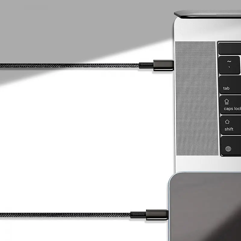 Дата кабель Baseus Tungsten Gold Type-C to Lightning PD 20W (1m) (CATLWJ) Чорний - фото 4