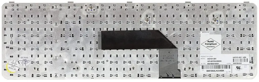 Клавіатура для ноутбука HP Pavilion (HDX9000) Black, RU/EN - фото 2