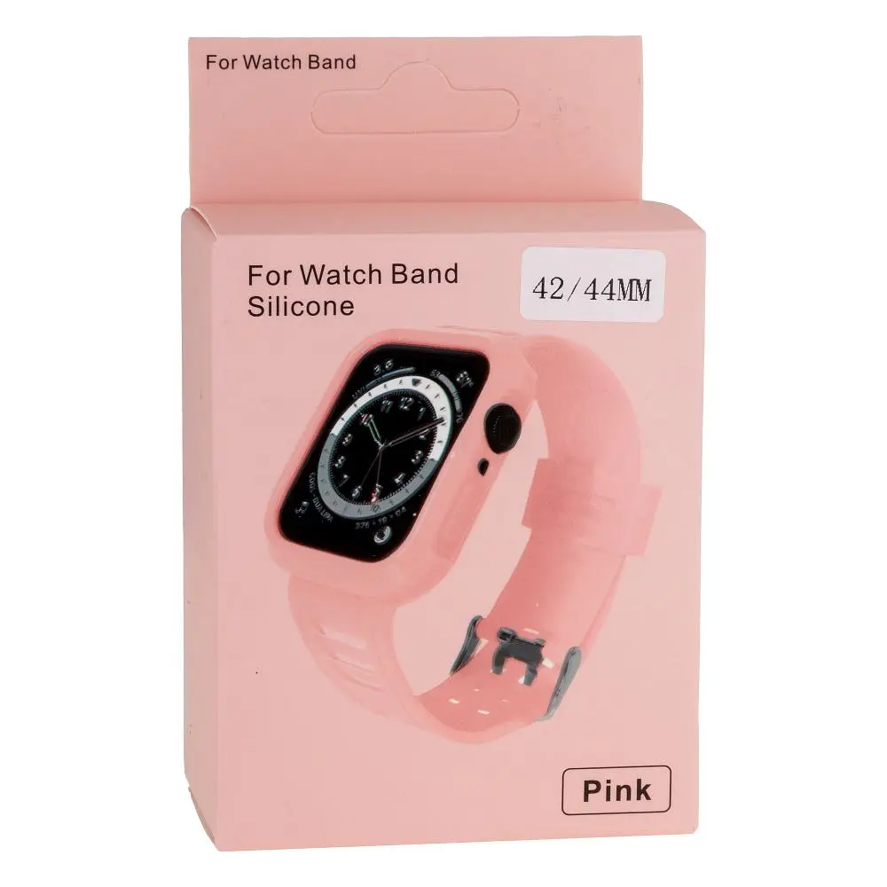 Ремінець силіконовий футляр Anchor Watch Band Apple Watch 42-44 мм Pink - фото 2