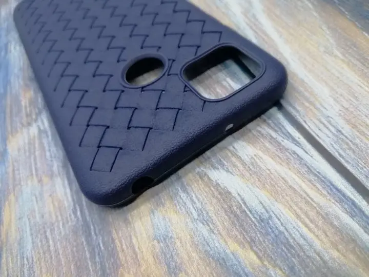 Чохол-накладка Weaving Case для Xiaomi Redmi 9C/10A [Dark Blue] [69675] - фото 3
