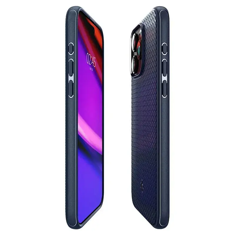 Чохол-накладка Spigen Mag Armor MagFit для Apple iPhone 15 Pro Max Navy Blue (ACS06598) - фото 4