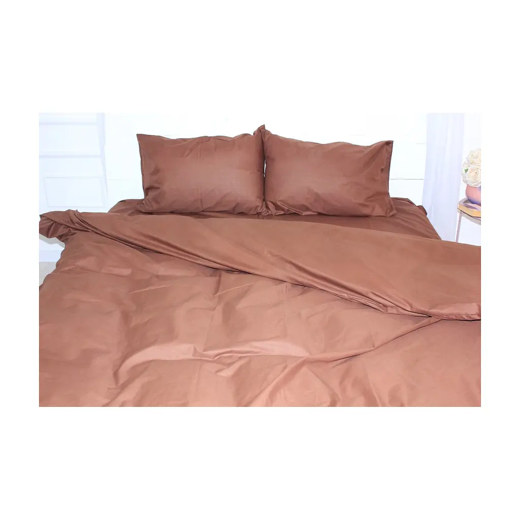 Постільна білизна MirSon King Size Бязь Premium Mocco (11-2107+19-1217) 220х240 (2200001172302) - фото 3
