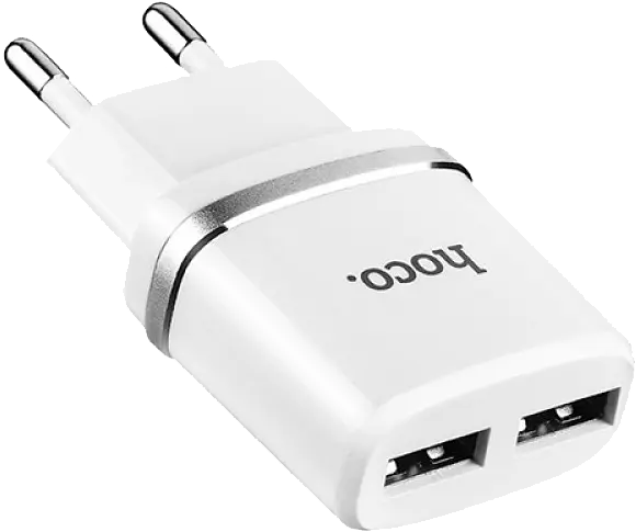 Зарядное устройство Hoco C12 набор с кабелем micro 2 USB-порты - фото 3