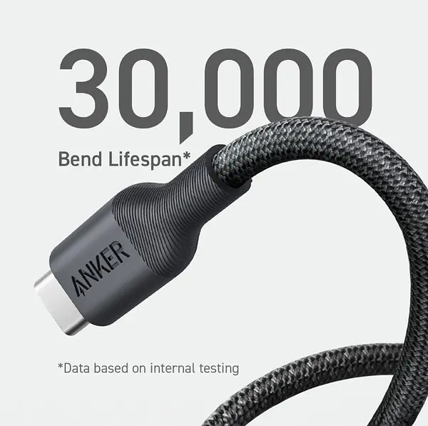 Кабель Anker 544 USB-C to USB-C - 1.8m 140W Bio-Nylon Black (7030800) - фото 2