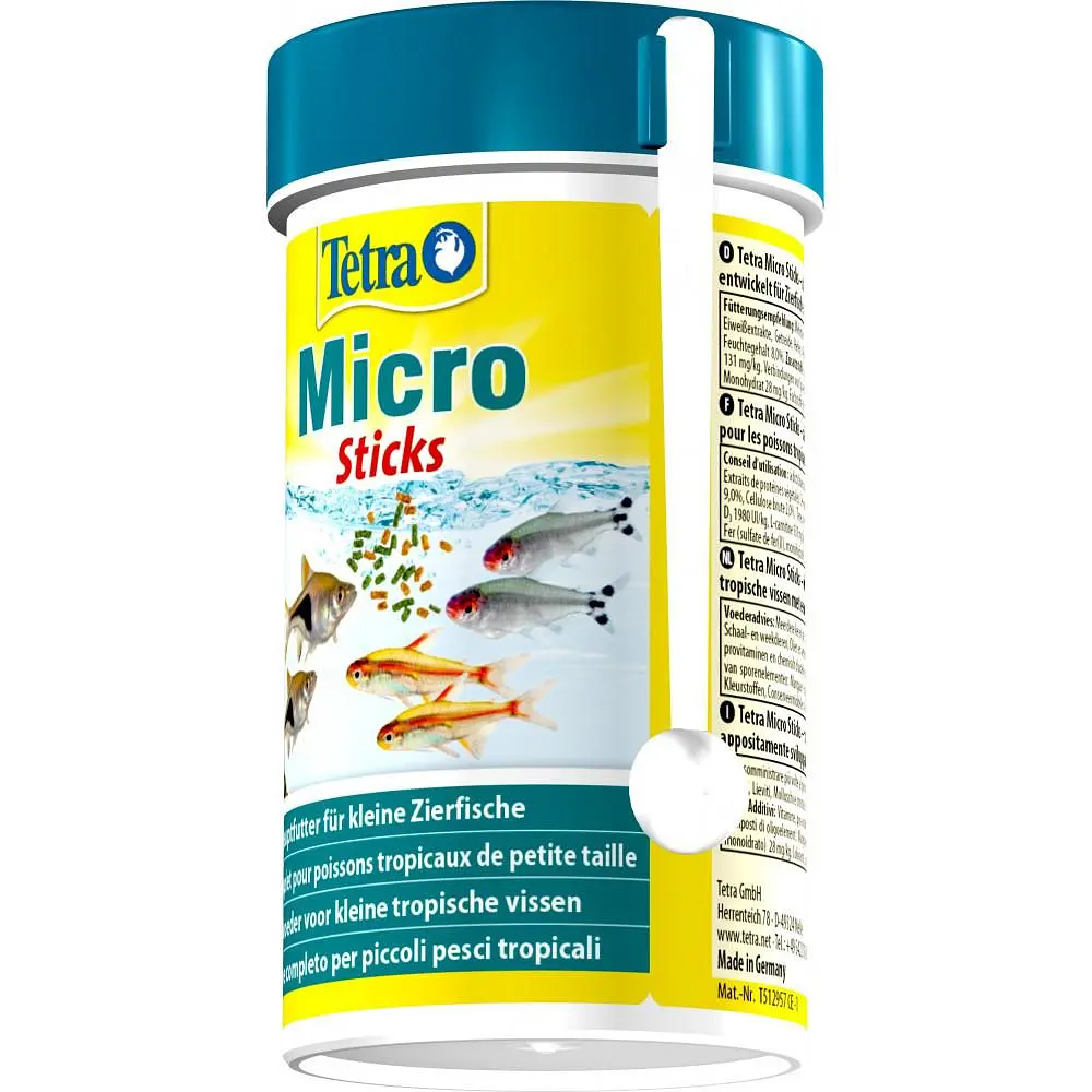 Сухий корм для дрібних акваріумних риб Tetra в паличках Micro Sticks 100 мл для всіх акваріумних риб - фото 4