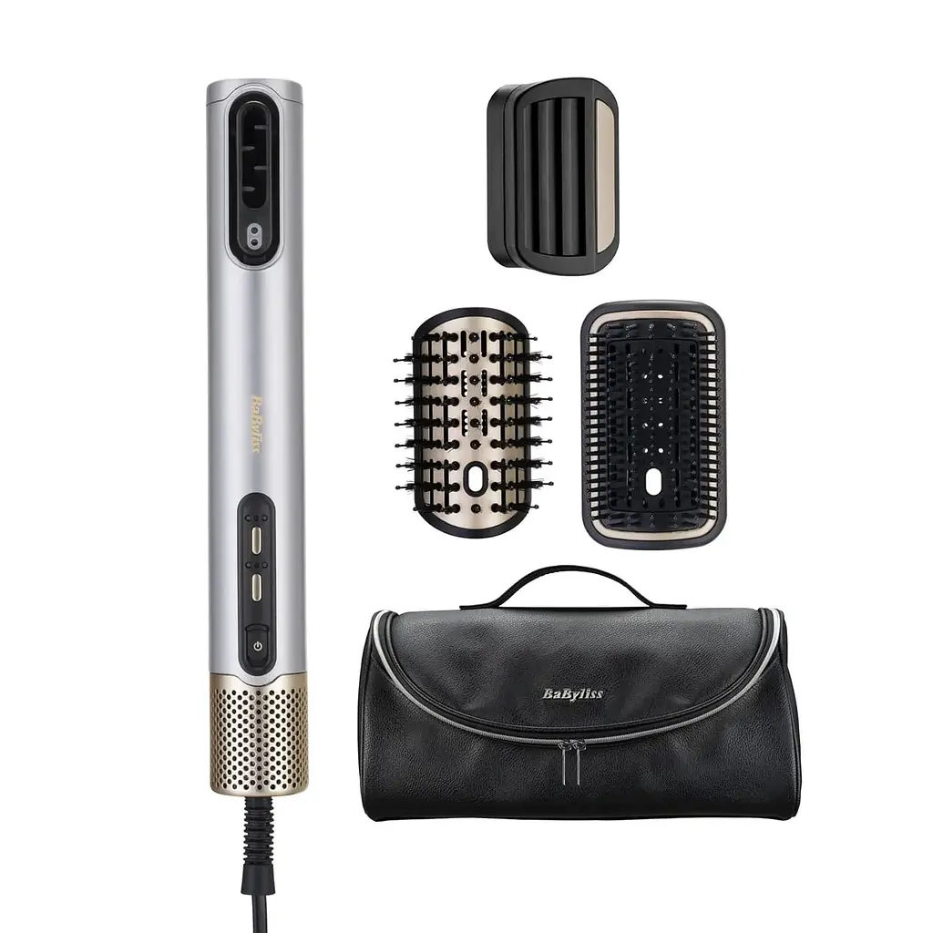 BaByliss Фен-щітка Babyliss Limited Edition SilverGold, 1600Вт, 4 режими, іоніз-я, хол. обдув, кераміка, сірий - фото 10