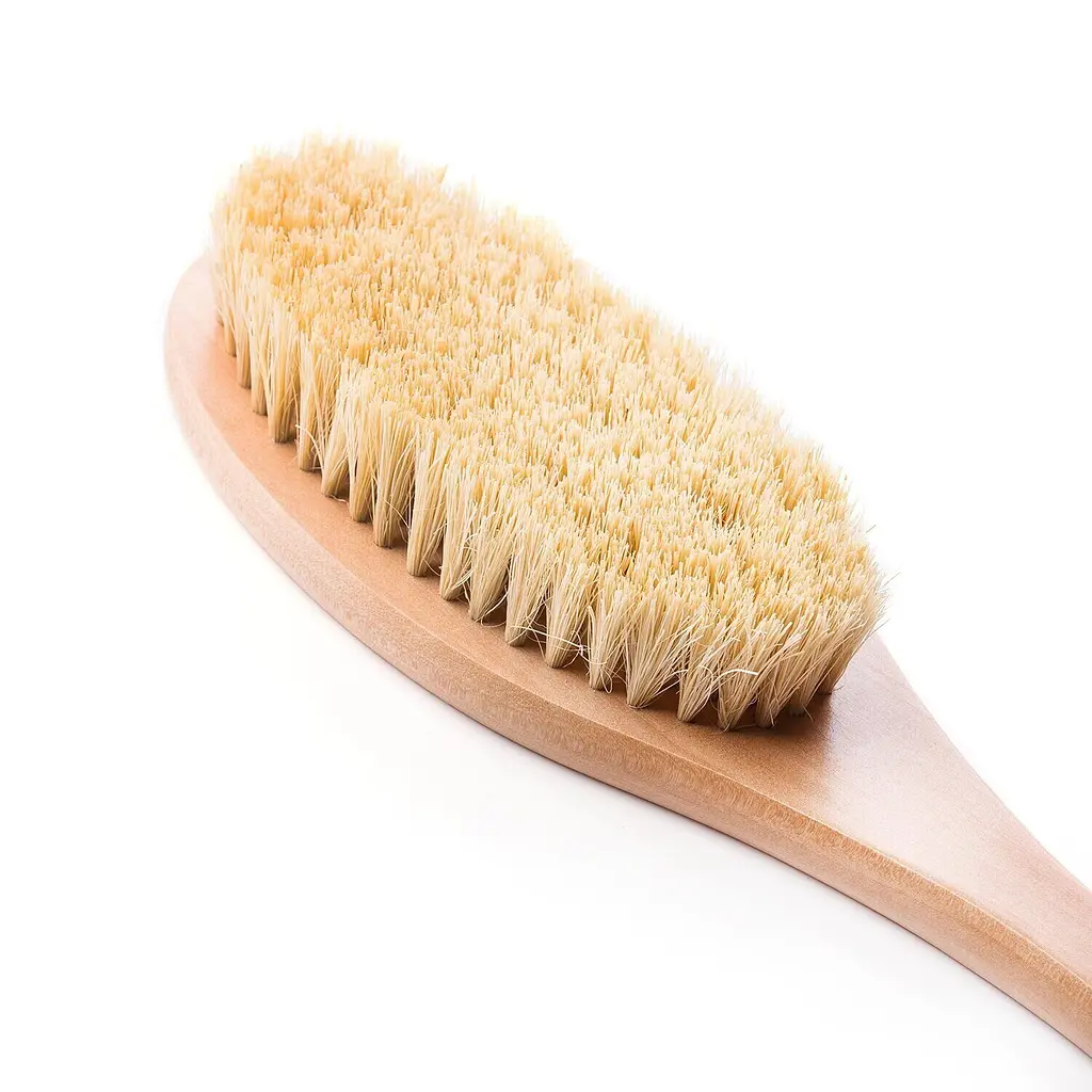 Щетка для сухого массажа сизалевая Hillary + Скраб для тела парфюмированный Perfumed Oil Scrub Flowers Hillary 200 г - фото 4