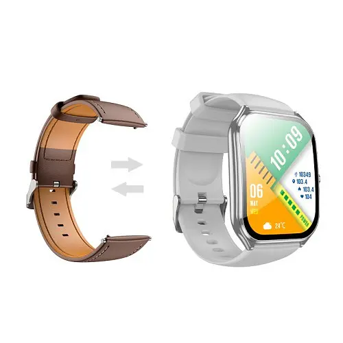 Смарт-часи HOCO Y28 AMOLED Smart sports watch(call version) сріблястий - фото 2