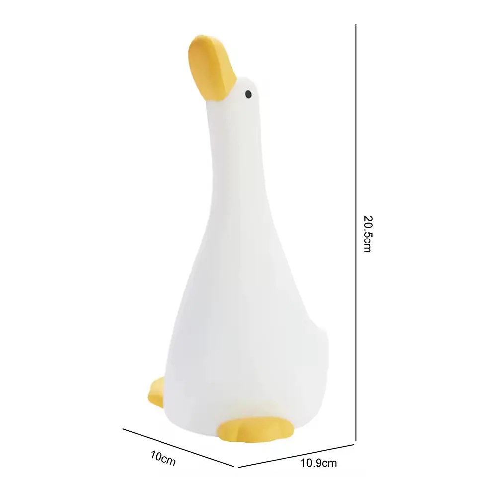 Нічник силіконовий Гусь USB 29x15 см для дітей на акумуляторі (6901560892729) - фото 3