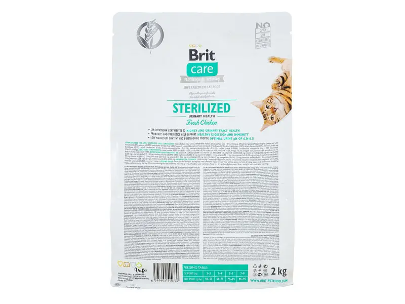 Сухий корм для кішок Brit Care Cat GF Sterilized Urinary Health 2 кг (8595602540730) - фото 2