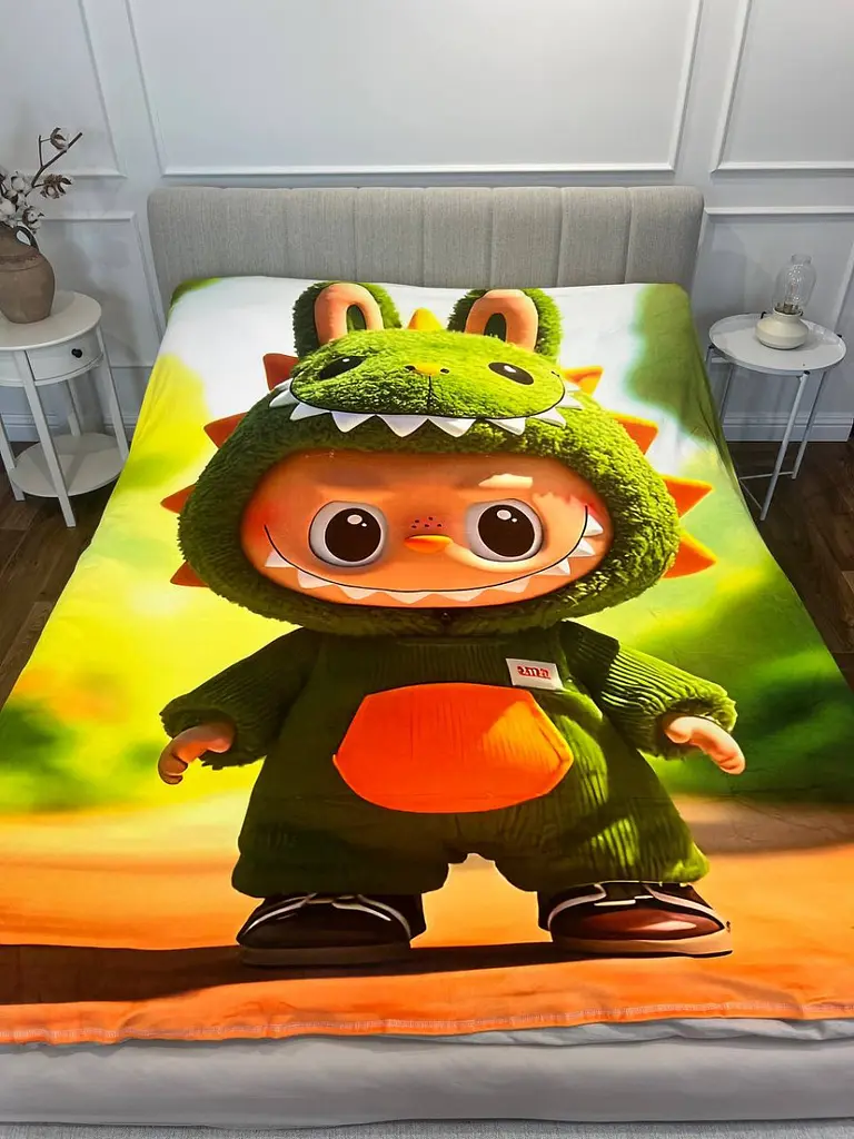 Плед 3D Лабубу №13 м’який плюшевий подарунковий 160×200 см - фото 2