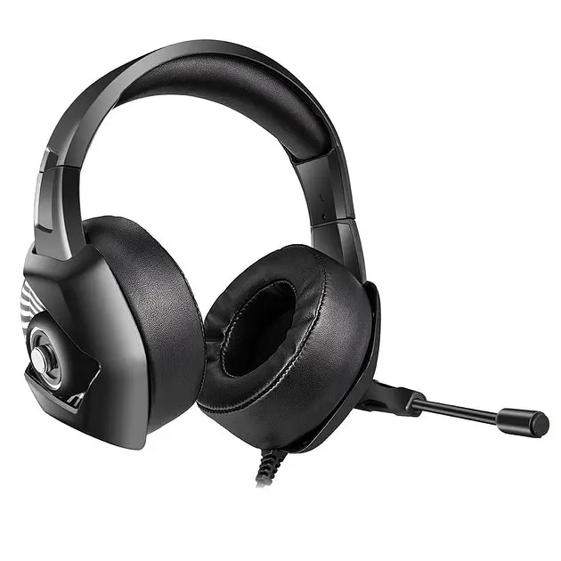 Проводная игровая гарнитура Onikuma Gaming with RGB LED K6, USB, 3.5mm, 2m, black - фото 4