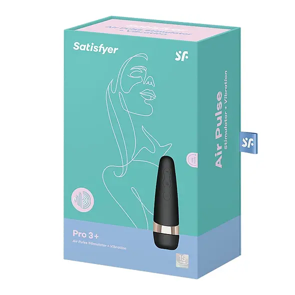 Вакуумный стимулятор клитора с вибрацией Satisfyer Pro 3 + черный - фото 2