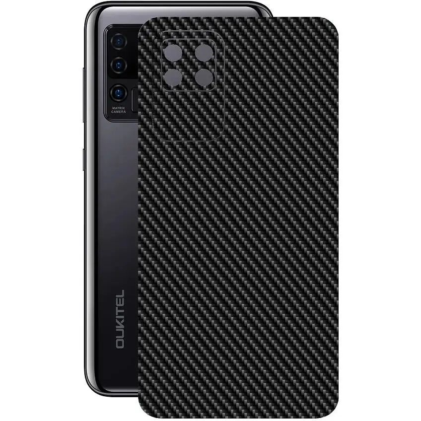 Захисна плівка StatusSKIN для Oukitel C21 2020 Корпус Вініл Карбон чорний