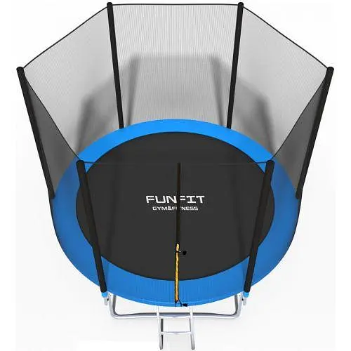 Батут Funfit 8ft (252см) синій з зовнішньою сіткою - фото 3