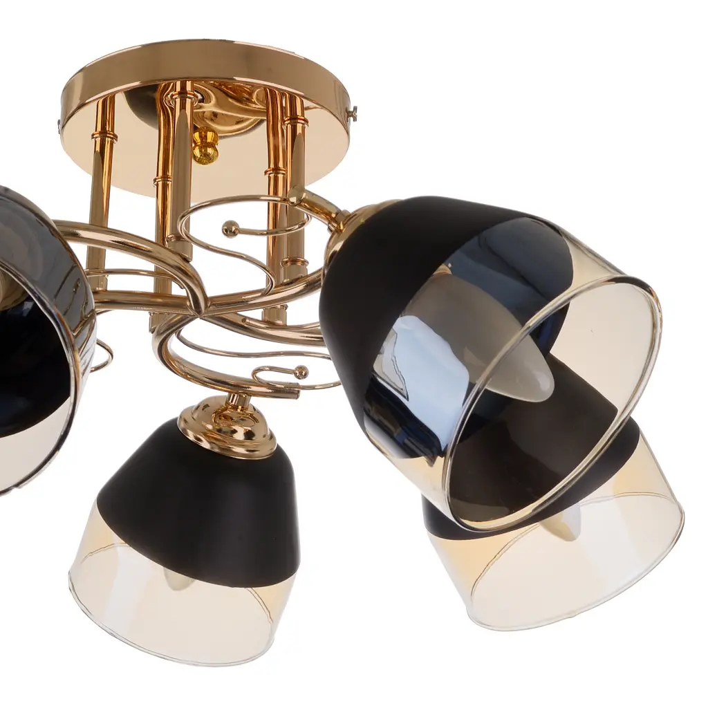 Люстра потолочная Brille в спальню E27 60W G (LK-689C/5) - фото 2