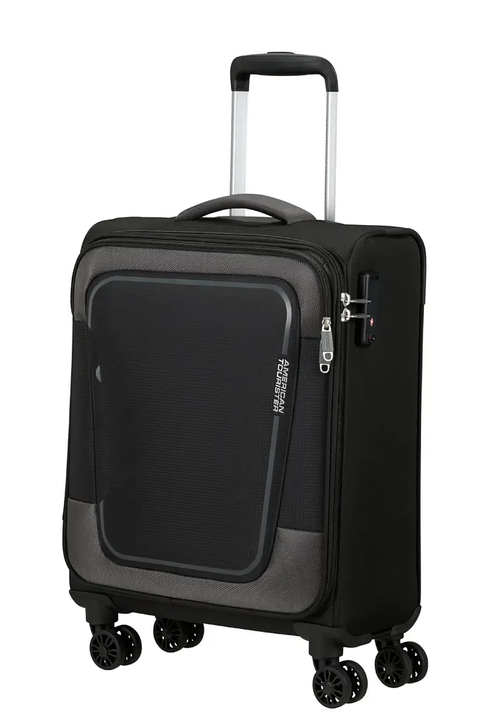 Валіза 55 См American Tourister PULSONIC ASPHALT BLACK 55x40x23(26) MD6*09001 - фото 7