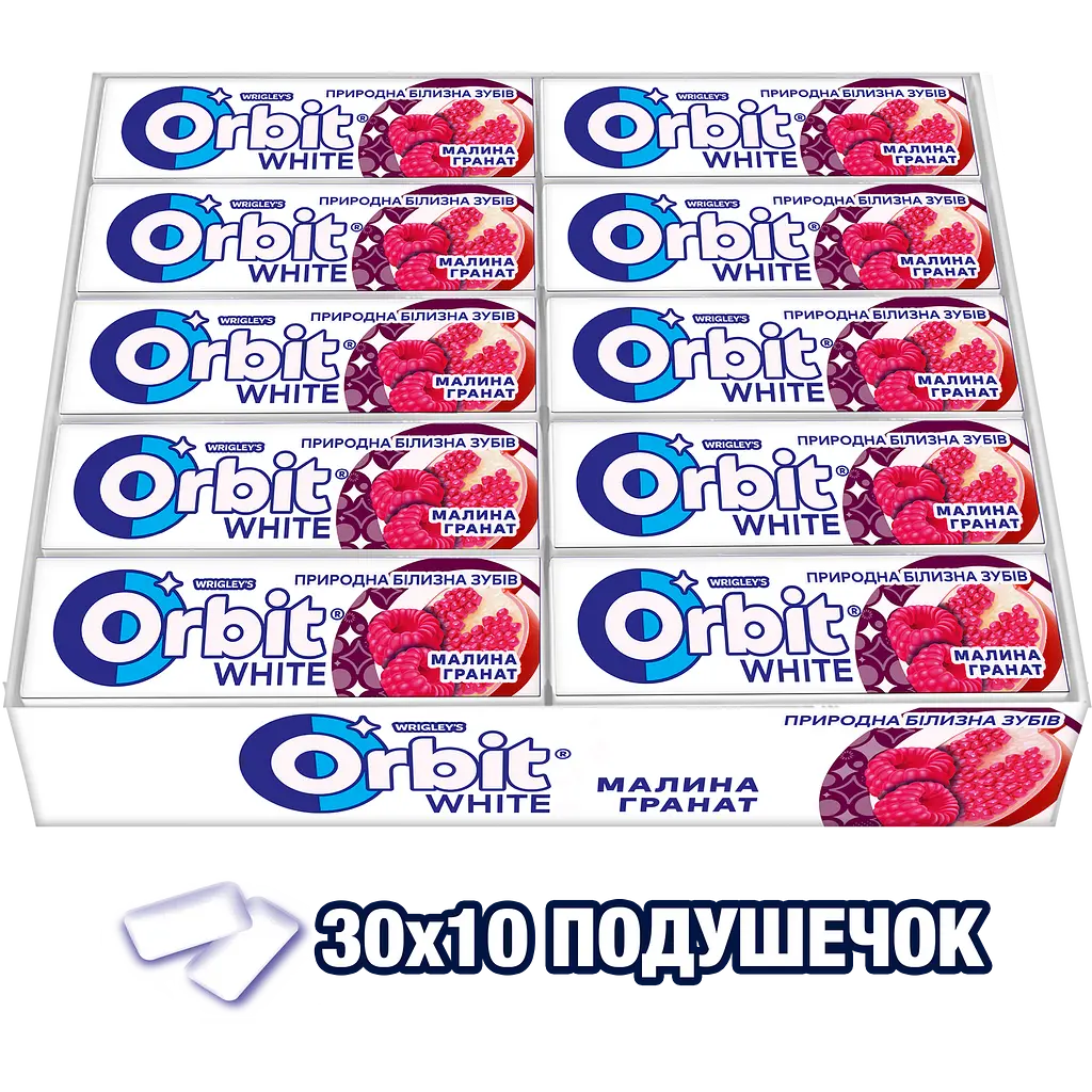 Резинка жевательная Orbit White Малина-гранат 14 г (939548) - фото 6