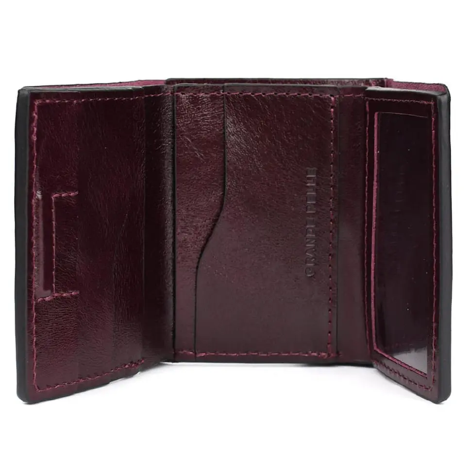 Небольшой женский кожаный кошелек Grande Pelle 8х10х2 см acs0032197 - фото 2