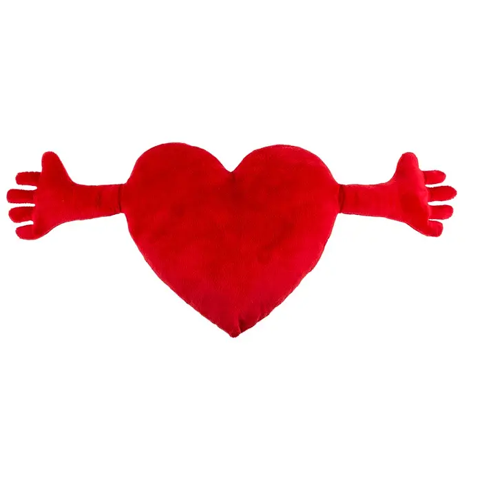 М'яка іграшка серце Red plush heart with arms 70 cm GRAJMY RAZEM 74-6066 102781 - фото 4