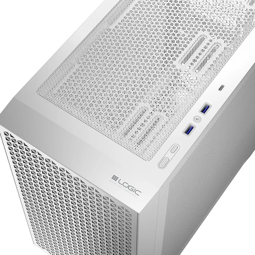 Корпус LogicConcept DART PRO MINI WHITE MESH fans 3x120 мм без БЖ mATX (AM-DART-PRO-0000-20) - фото 3