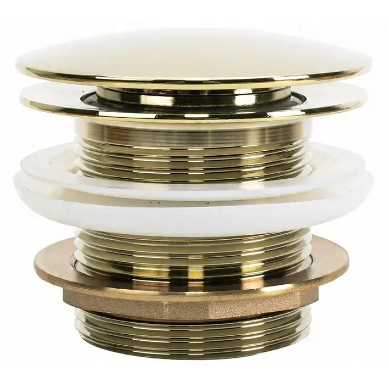 Донний клапан для ванни Rea Click-Clack універсальний gold REA-W2015 - фото 2
