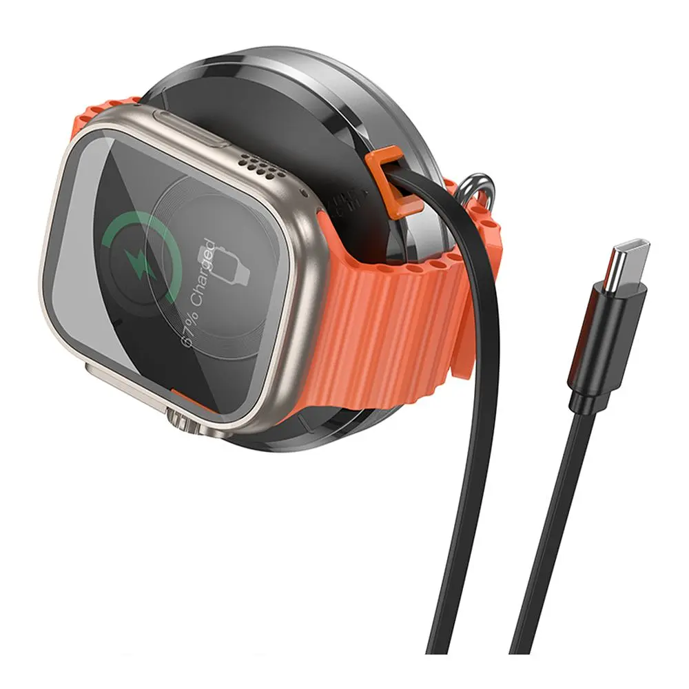 Бездротовий зарядний пристрій Hoco CQ18 2-in-1 15W MagSafe 7.5W Silver (36162_3606815) - фото 5