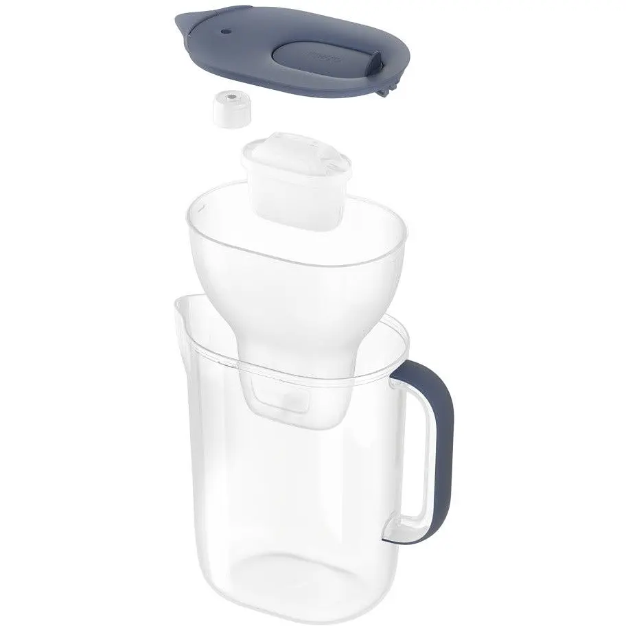 Фільтр-глечик Brita Style Essential XL Mxpro та 3 картриджа сіро-блакитний (1059312) - фото 2