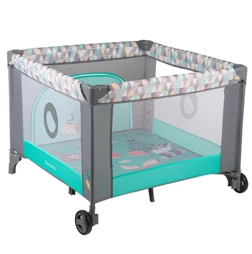 Манеж Lionelo Lene Sofie Turquoise Scandi, бірюзовий (LO-LENE TURQUOISE SCANDI) - фото 4