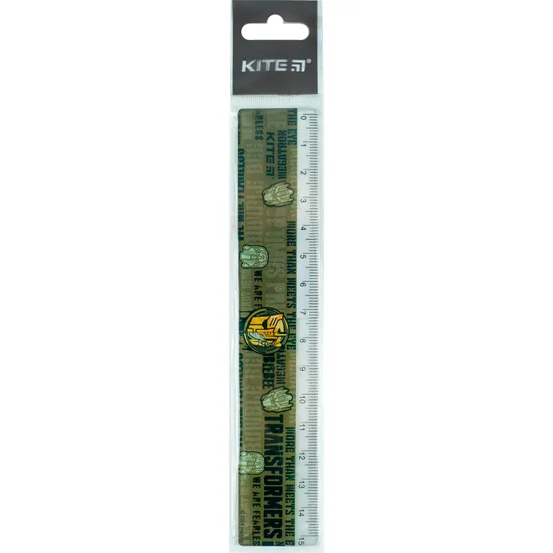 Лінійка пластикова Kite Transformers 15 см (TF24-090) - фото 2