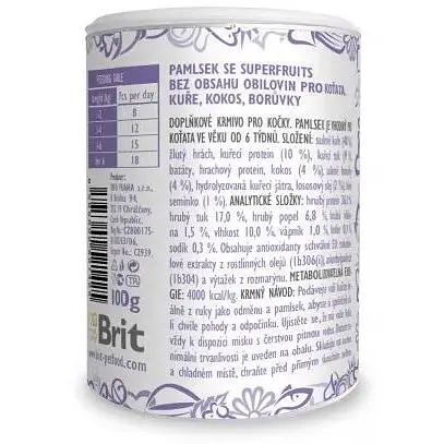 Лакомство для котят Brit Care Cat Snack Superfruits Kitten курица 100 г - фото 2