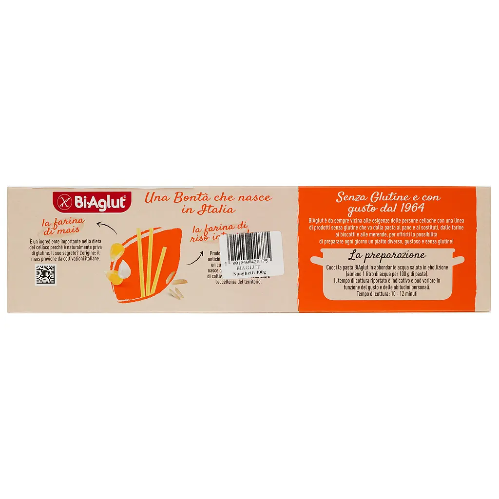 Паста BiAglut Spaghetti без глютена 400 г - фото 2