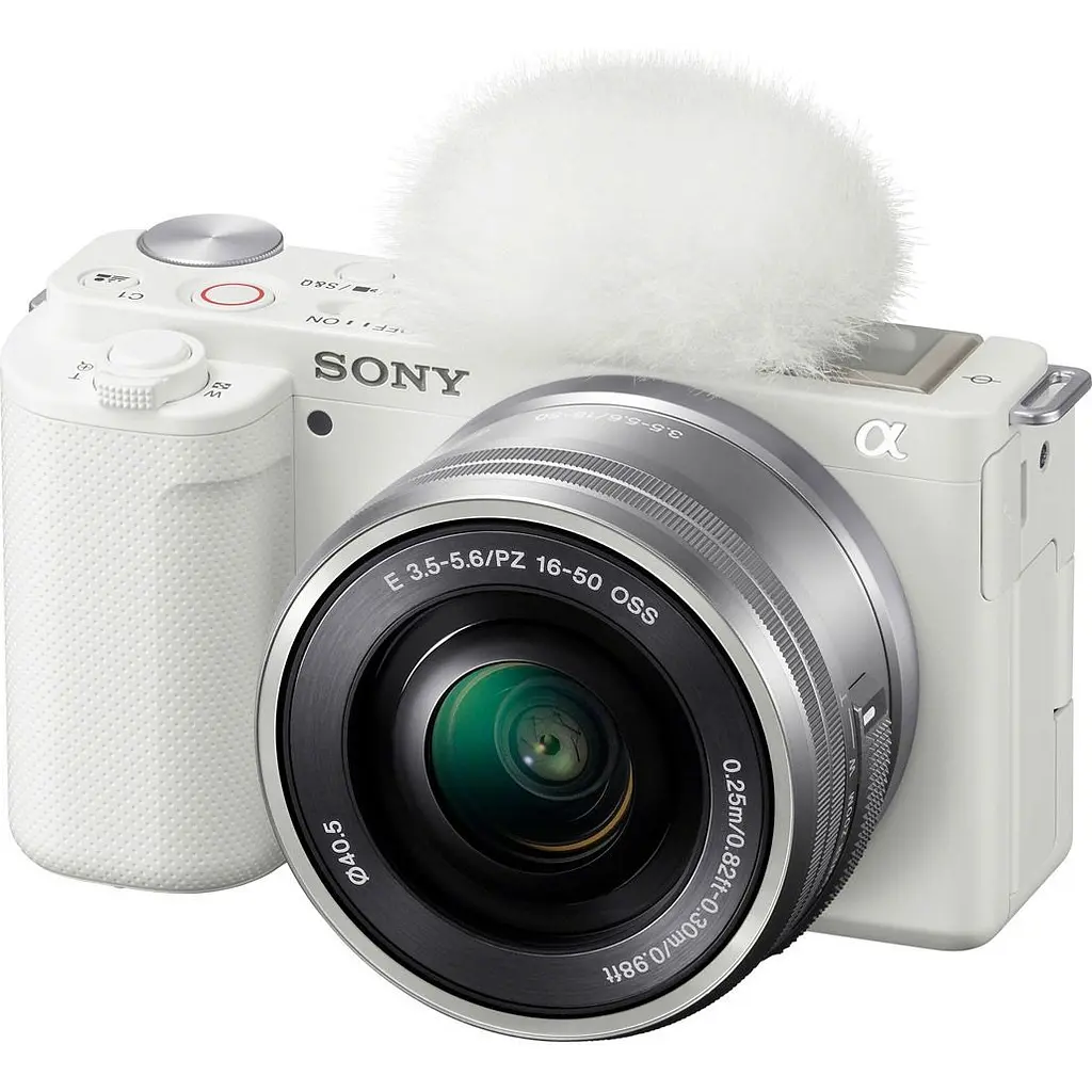 Бездзеркальний фотоапарат Sony ZV-E10 Kit 16-50mm f3.5-5.6 OSS White (ILCZVE10LW.CEC) [111146] - фото 4