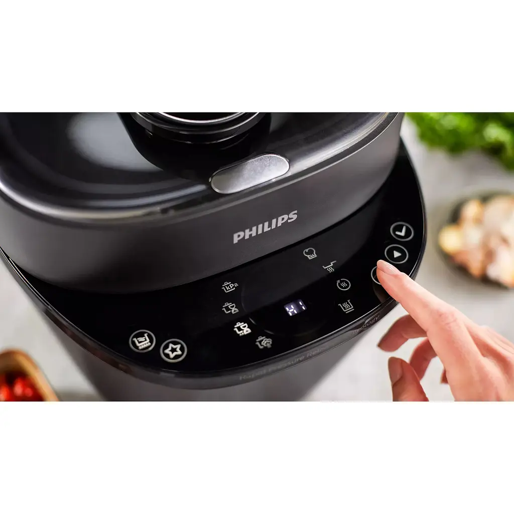 Мультиварка-скороварка Philips All in One Cooker 1000 Вт черная (HD2151/40) - фото 12