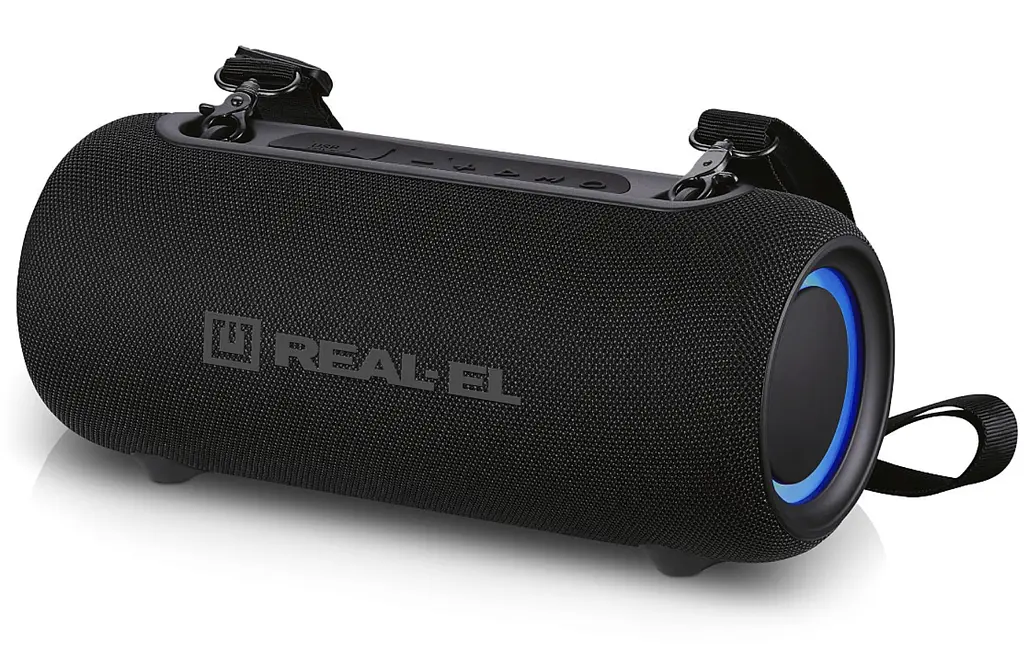Портативная колонка REAL-EL RX725 15W Bluetooth TWS, RGB, Black - фото 4