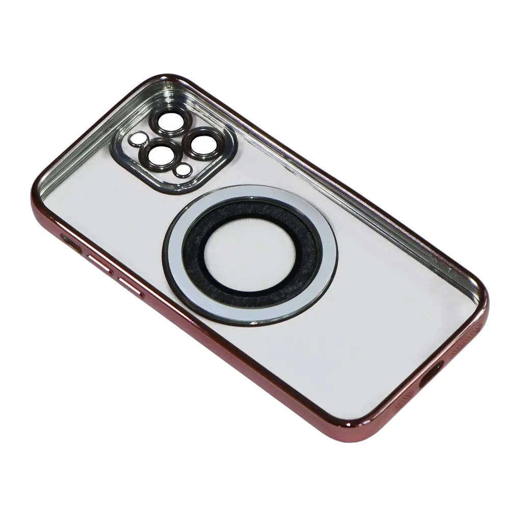 Магнитный чехол XON PhoneCase Magnetic для iPhone 11 Pro (PCMC1111300P 8314) Розовый/Прозрачный - фото 2