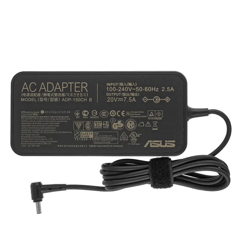 Блок живлення для ноутбука Asus 20V, 7.5A, 150W, 4.5x3.0мм-PIN, black (без кабеля!) - фото 3